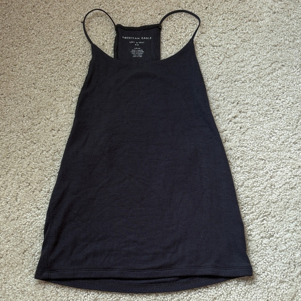 American Eagle Outfitters Black Tank Top